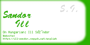 sandor ill business card